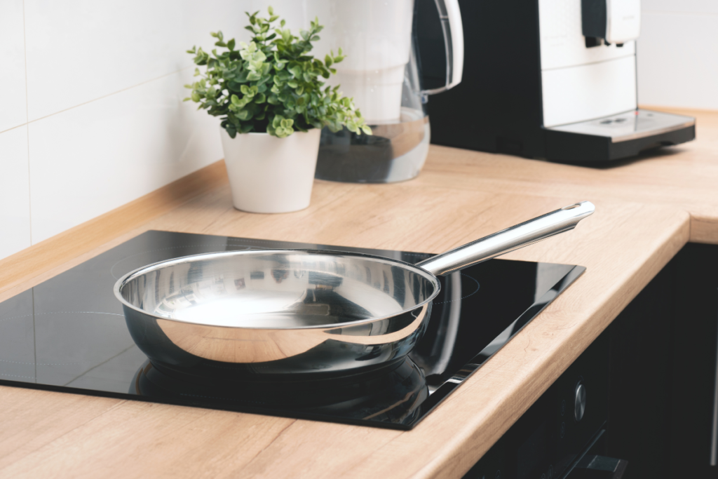 Most induction cooking pans work on all types of cooktops.