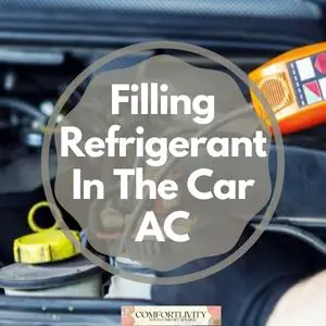 filling of more refrigerant or freon in the car AC