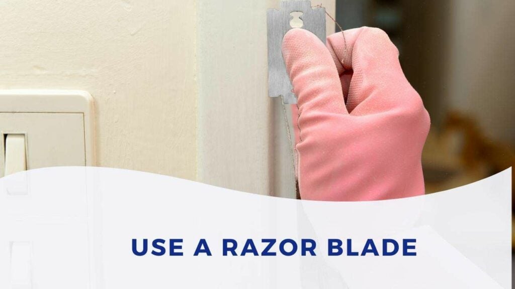 use a razor blade to remove spray paint drips or runs