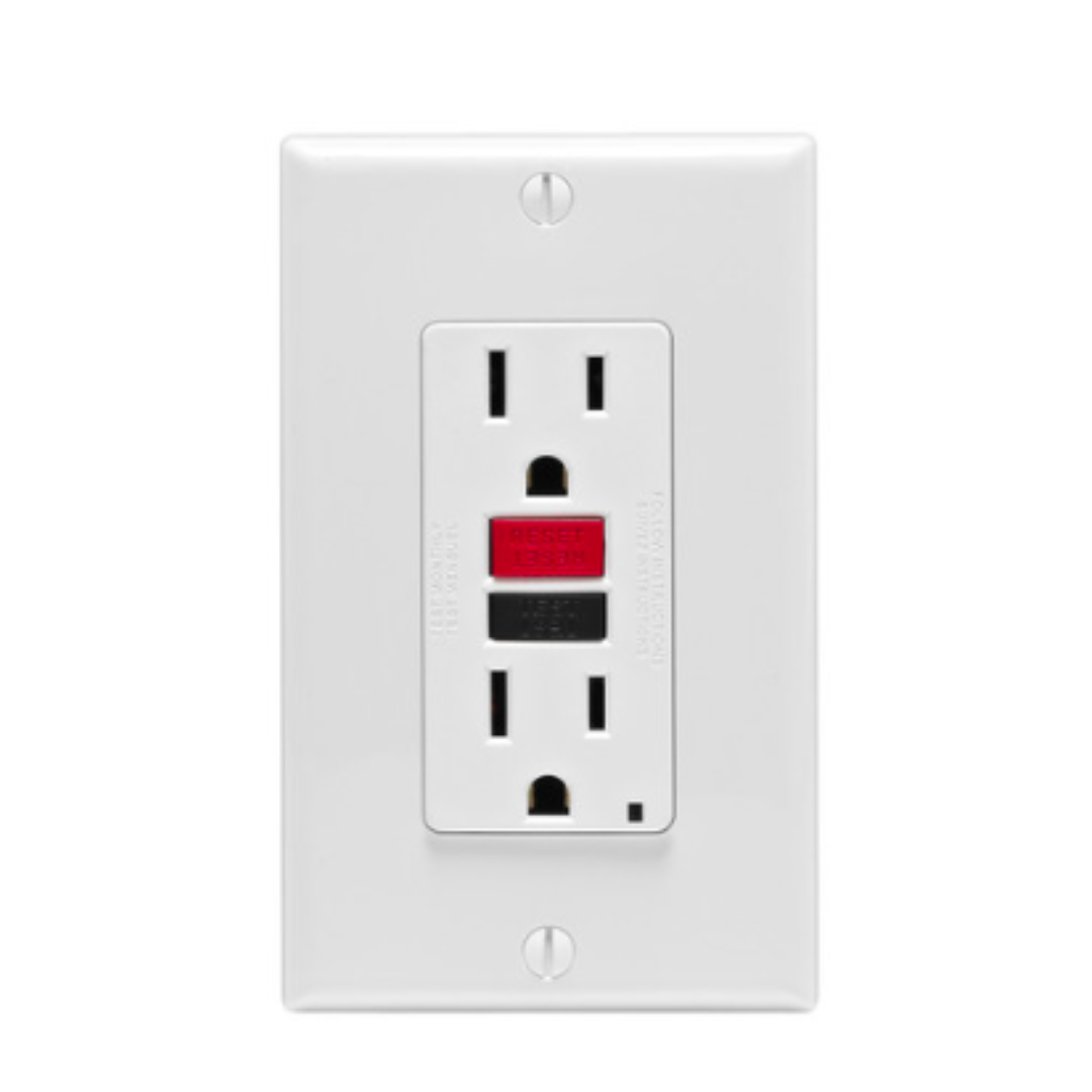 GFCI-protected outlets can shut off power almost immediately to reduce the risk of electrocution.