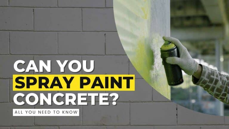 Can You Spray Paint Concrete? (Picking Paint, Prepping, & Alternatives)