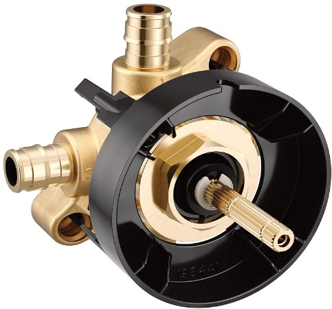 How do you adjust a Moen shower valve?