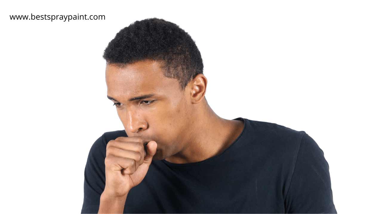 person using controlled coughing to remove excess mucus