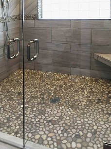 Pebble shower floor maintenance