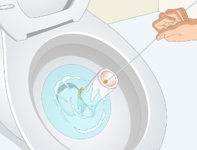 Dissolve toilet paper in sewer line