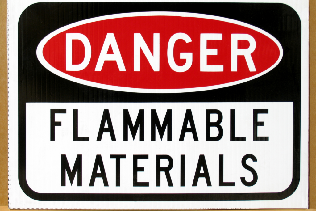 spray paint is flammable