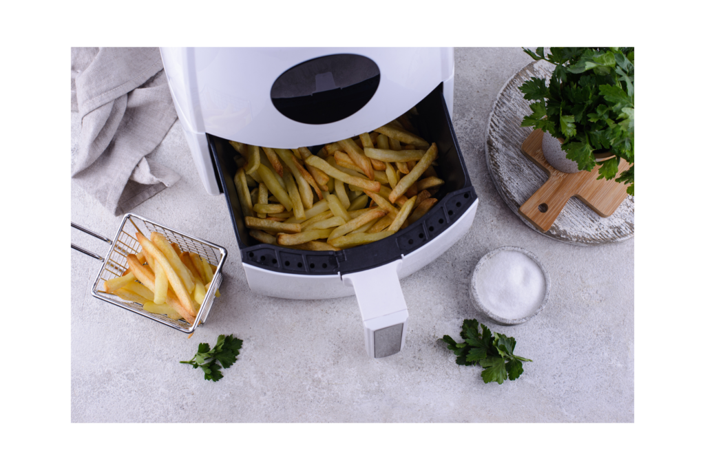 Using an air fryer to cook frozen french fries