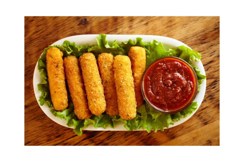 You can cook frozen mozzarella sticks in an air fryer.