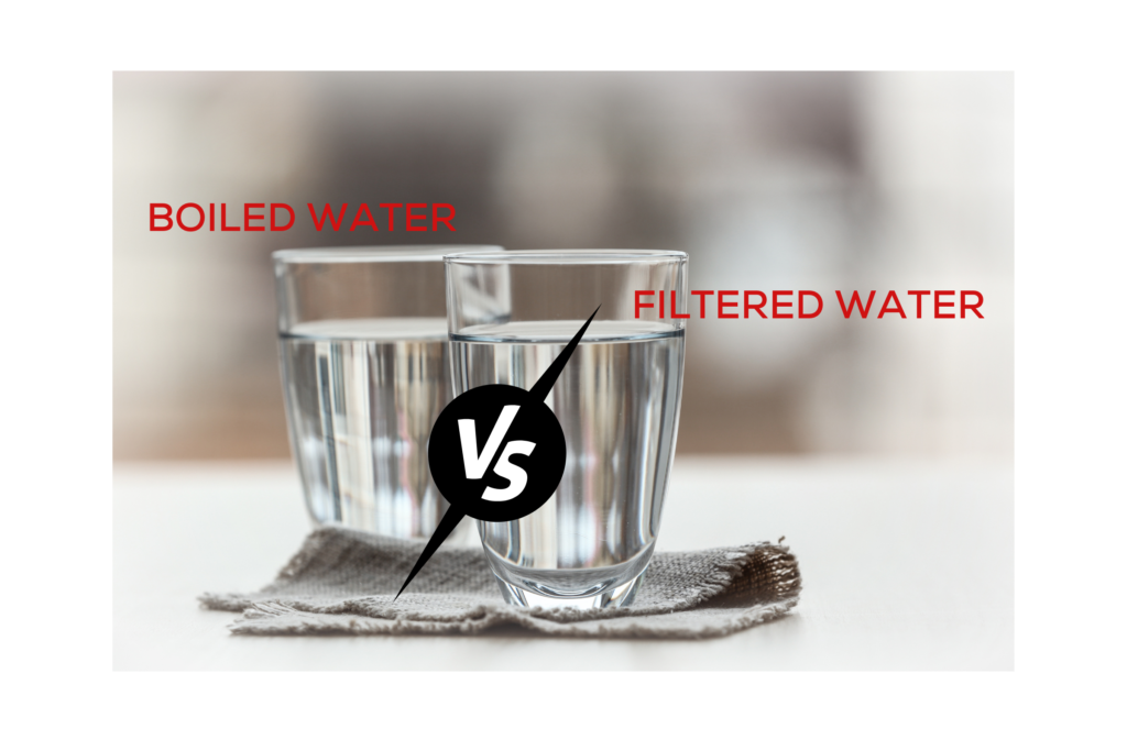 Is boiled water the same as filtered water?