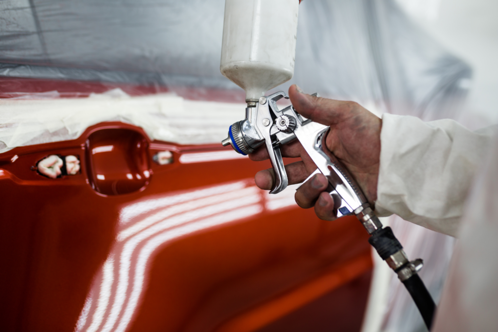 what is clear coat spray paint - painting a clear coat of paint on a car