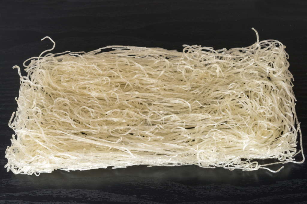 changes in color or texture in rice noodles
