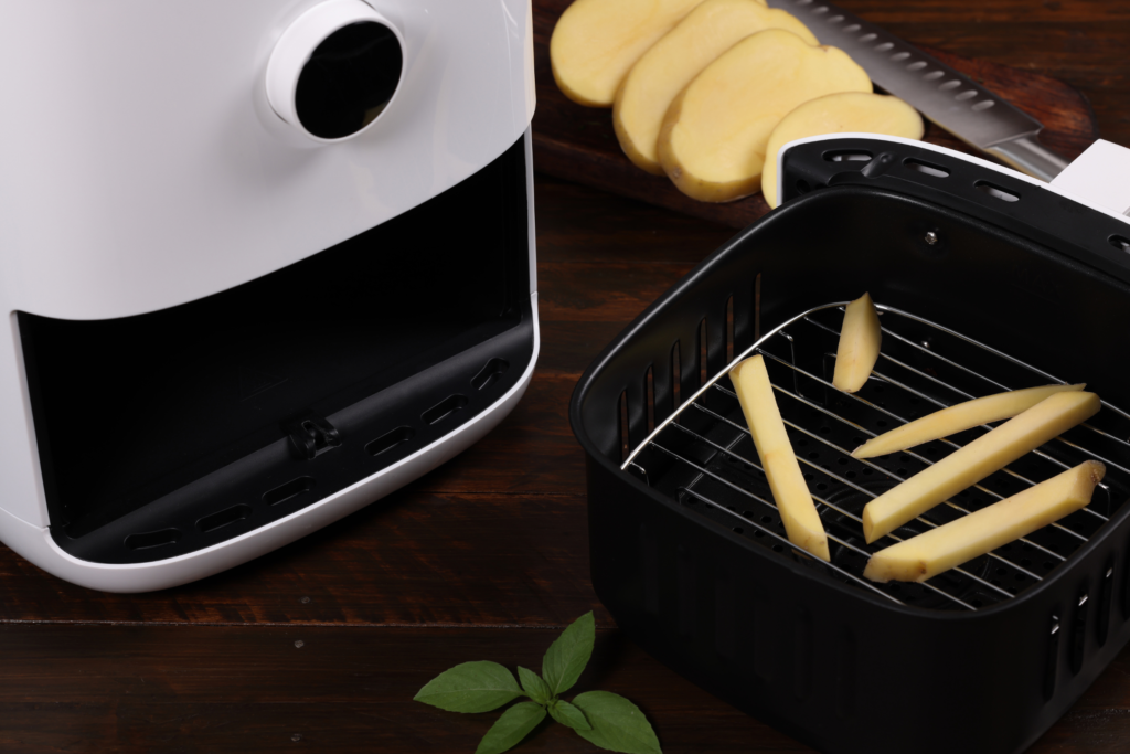 using an air fryer to cook french fries