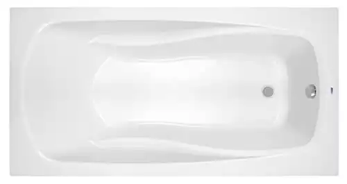 PROFLO PFS7242AWH Lansford 72" x 42" Drop-In Acrylic Soaking Tub with Reversible Drain and Overflow