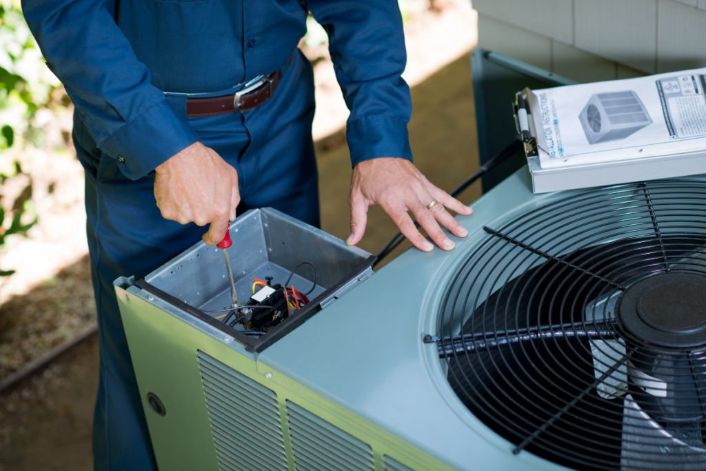 Most HVAC repair work will need to be done by a professional to avoid the risk of damaging the unit and voiding your warranty.