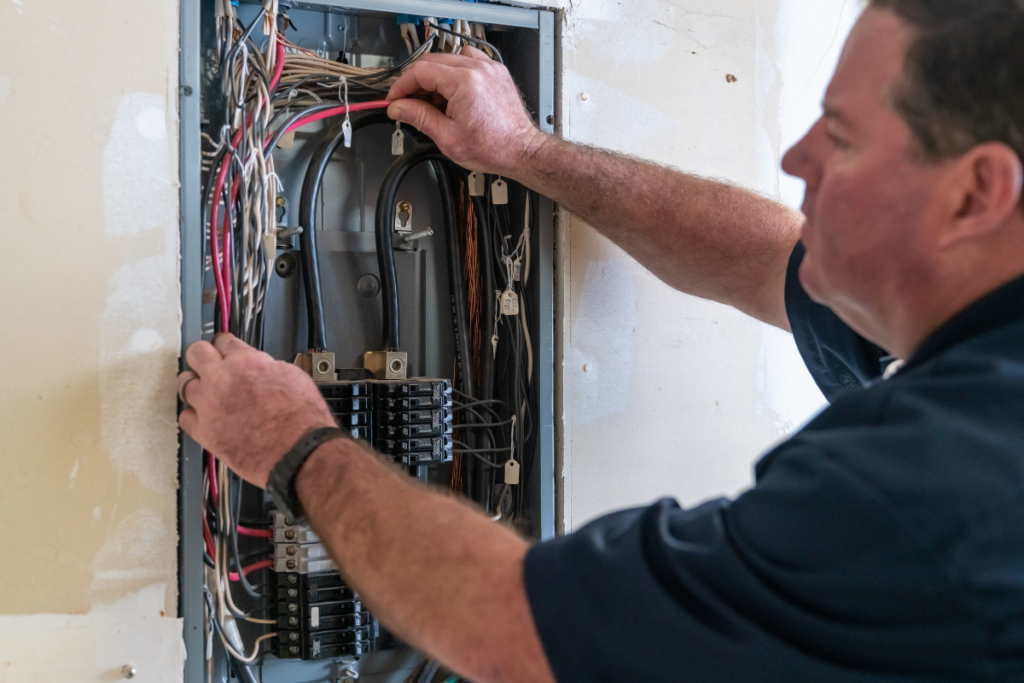 Bring in a professional electrician if you need to upgrade your washing machine circuit.