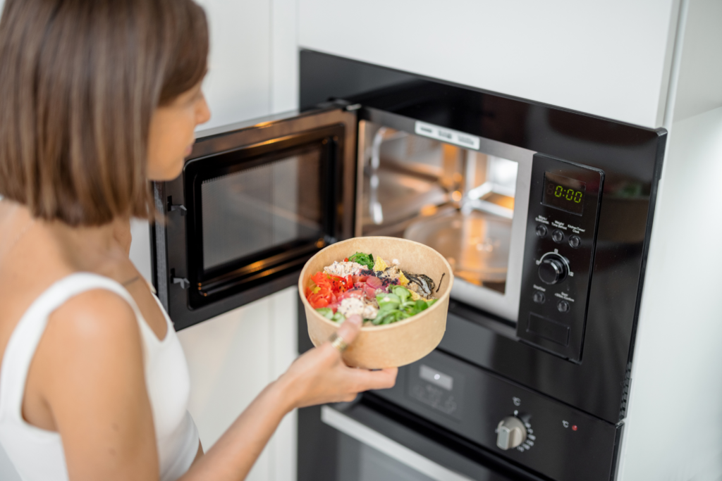 Can you put microwave top fridge