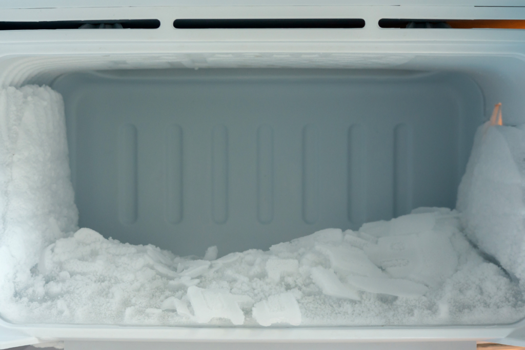 Many freezers don't have a built-in light at all. If yours does, an LED bulb is a perfect replacement!