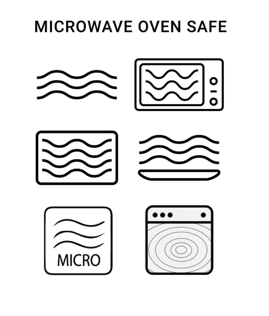microwave safe symbols and labels on plastic tupperware